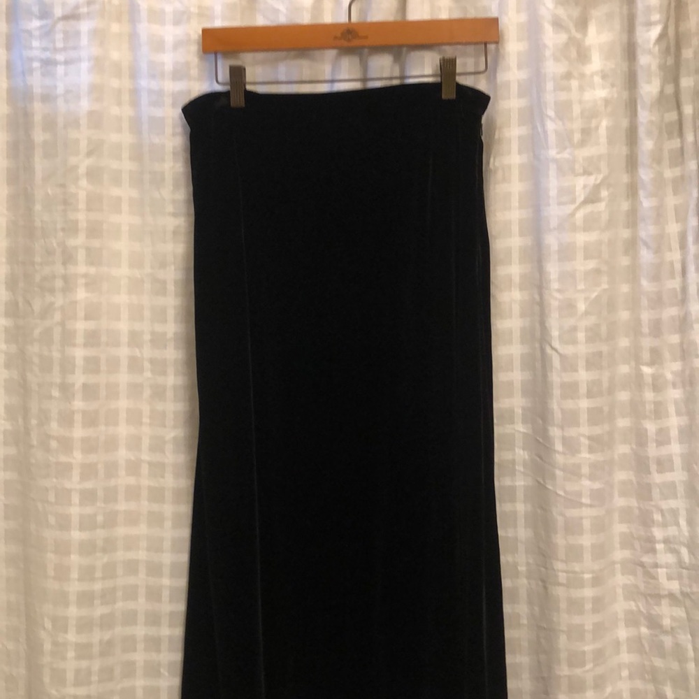 Vintage Eddie Bauer velvet maxi skirt 12